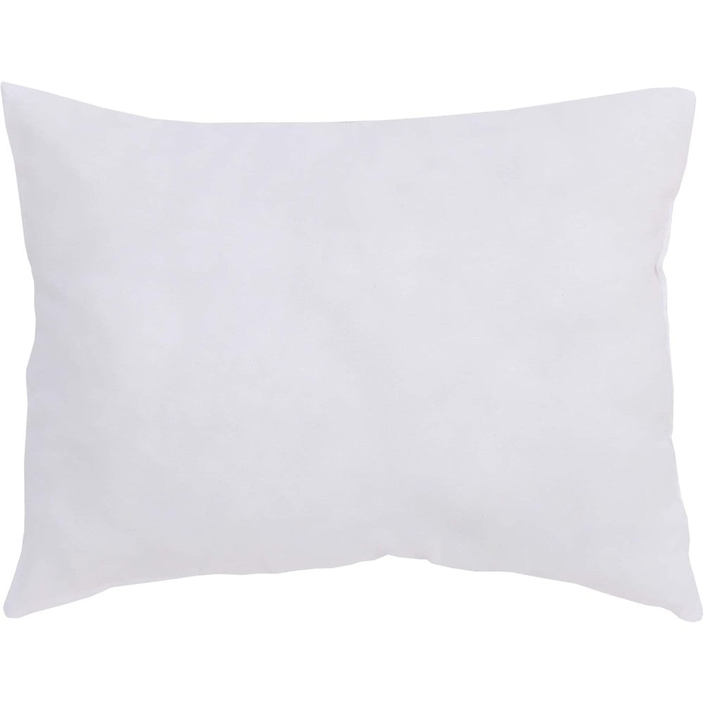 Sumersault Soft White Toddler Travel Pillow front view for kids travel.