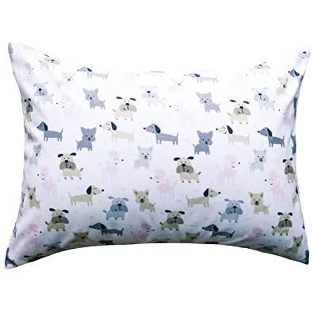 Ella And Max Puppy Toddler Pillow Case Handmade In USA Soft Microfiber Fabric Fits 13x18 And 14x19 Pillows - Image 1