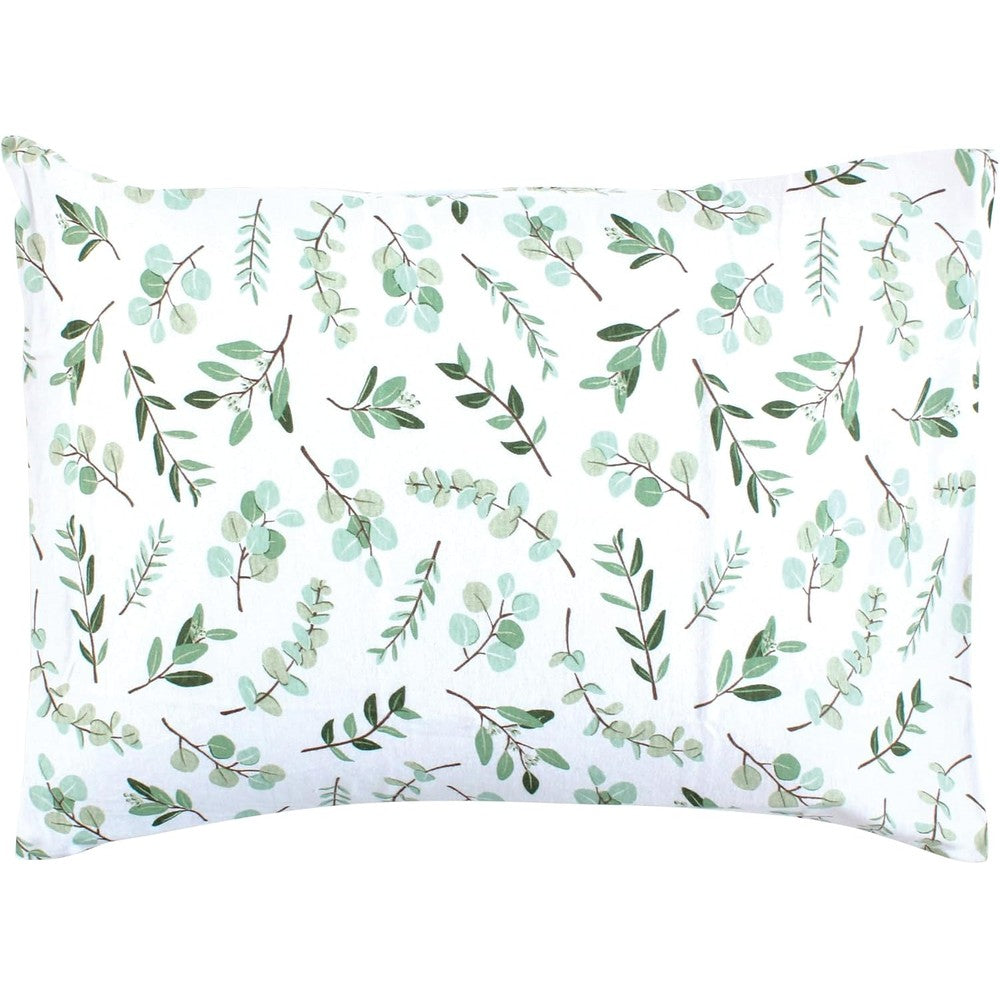 Hudson Baby eucalyptus cotton toddler pillow case front view