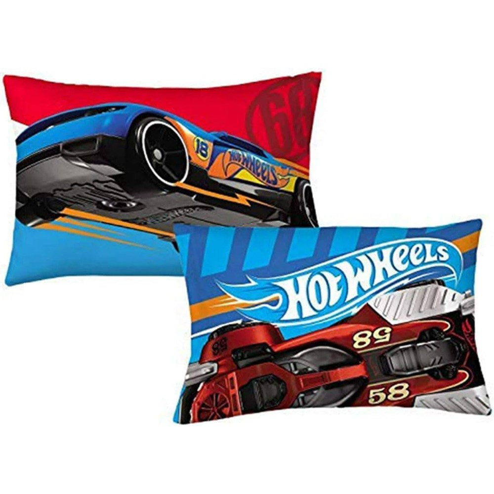 Franco Hot Wheels Fast Pace reversible pillowcase front view