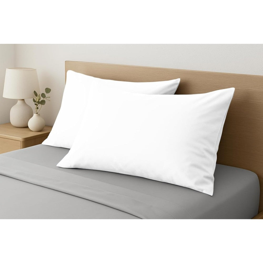Comfort Beddings 100% Organic Cotton Travel Pillowcases pack of two white