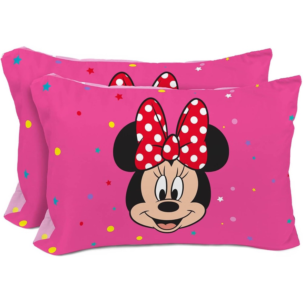 Sunny Side Up Minnie Mouse reversible pillowcases set