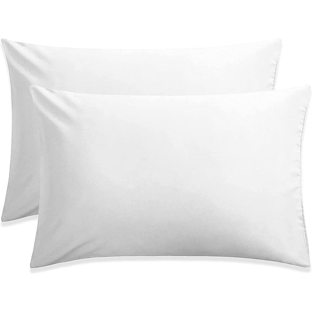 Hriksh 12x18 Egyptian cotton travel pillow case pack of 2 front view