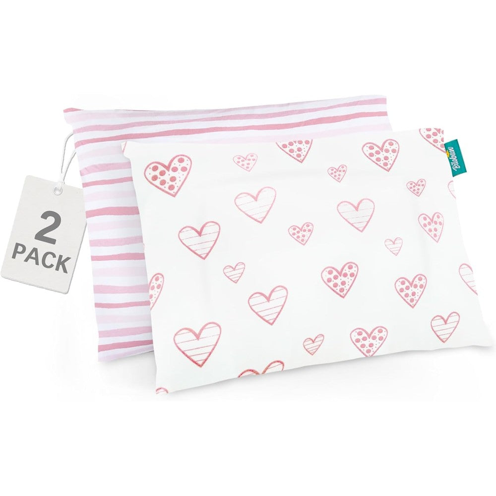 Biloban organic cotton toddler pillowcase front view