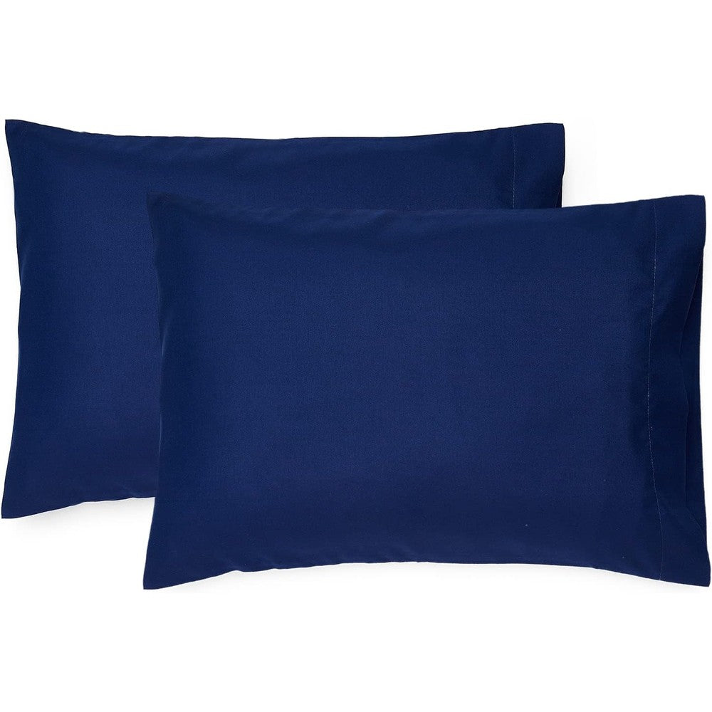 Exq Home navy toddler pillowcases set of two front view
