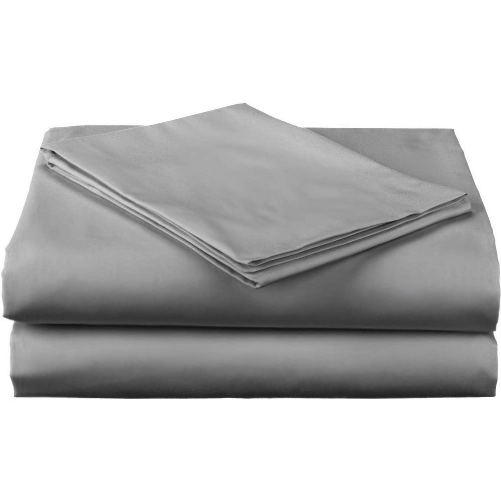 American Baby Company Ultra Soft Microfiber Toddler Sheet Set front view of grey bedding pack.