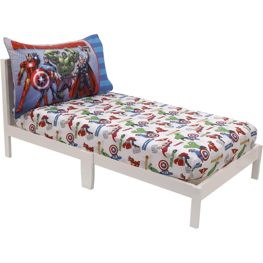 Kasiylux Marvel Avengers toddler sheet set front view