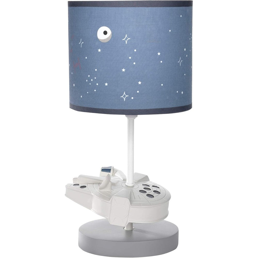 Lambs & Ivy Star Wars Millennium Falcon lamp front view
