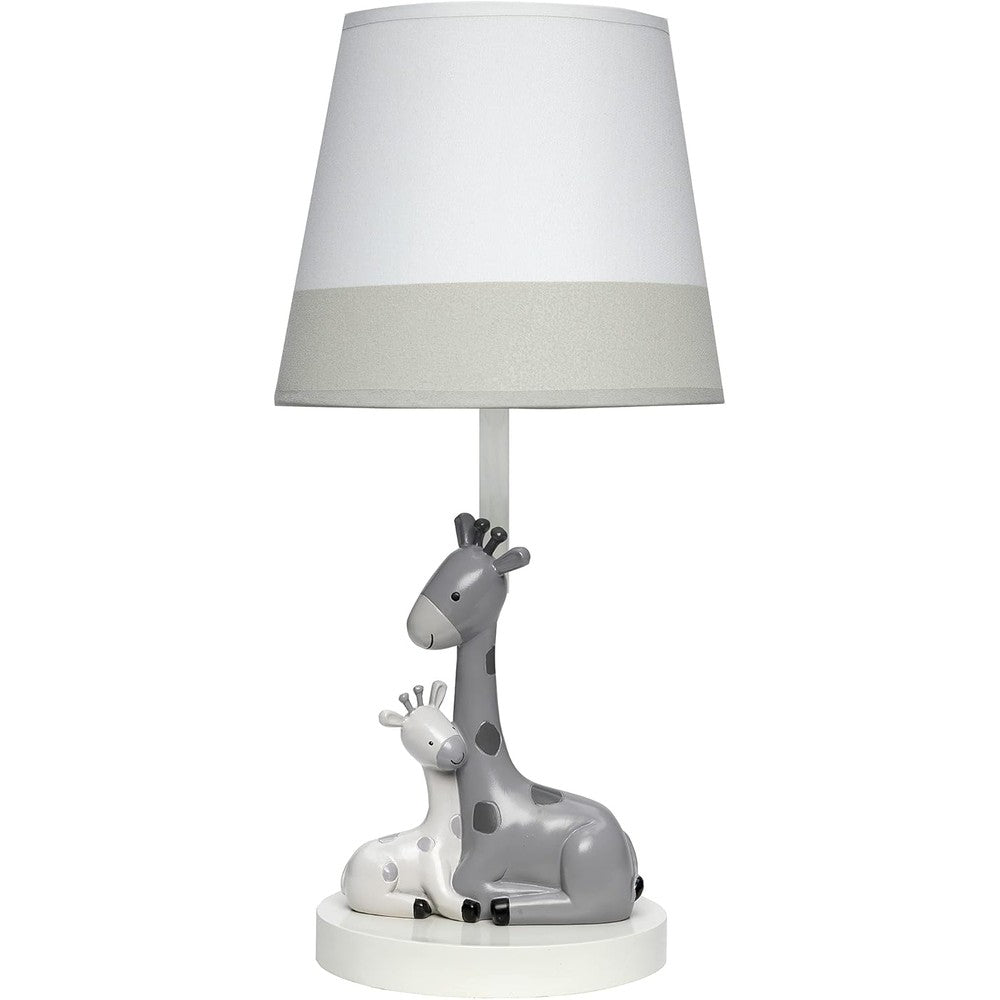 Lambs & Ivy Jungle Friends Giraffe Nursery Lamp front view for baby decor