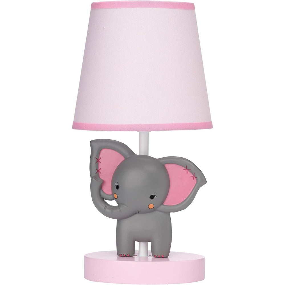Bedtime Originals Twinkle Toes elephant nursery lamp front view