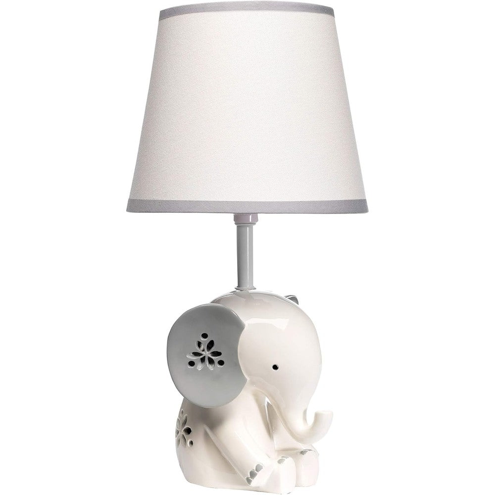 Lambs & Ivy Happy Jungle elephant lamp front view