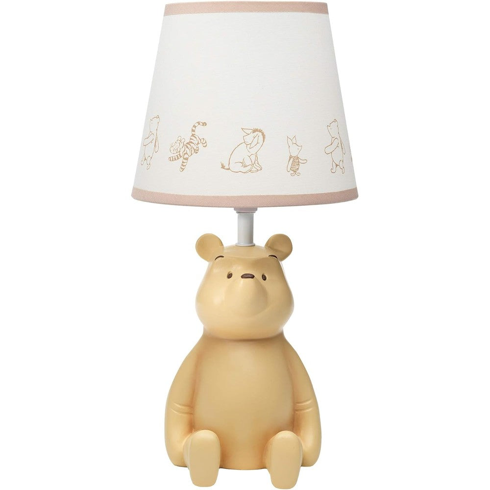 Lambs and Ivy Disney Storytime Pooh 3D table lamp front view
