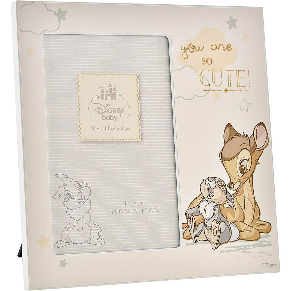 Happy Homewares Bambi You Are So Cute 4x6 photo frame front view