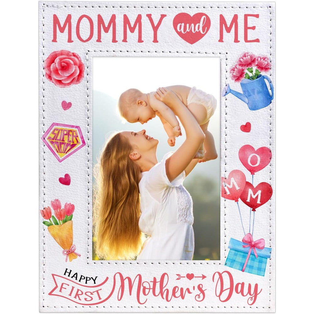 WaaHome First Mother's Day picture frame front view for nursery decor