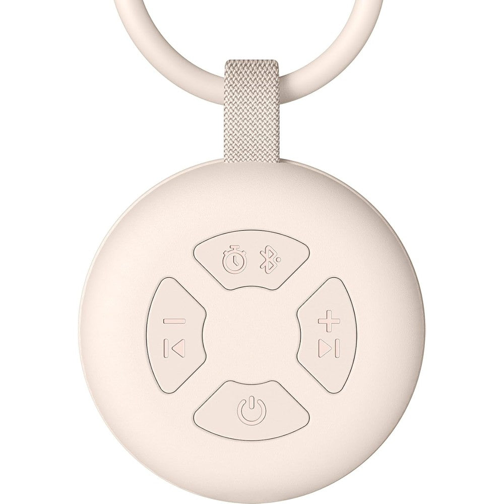 Fendale portable sound machine for baby front view in putty color showcasing the sleek compact design