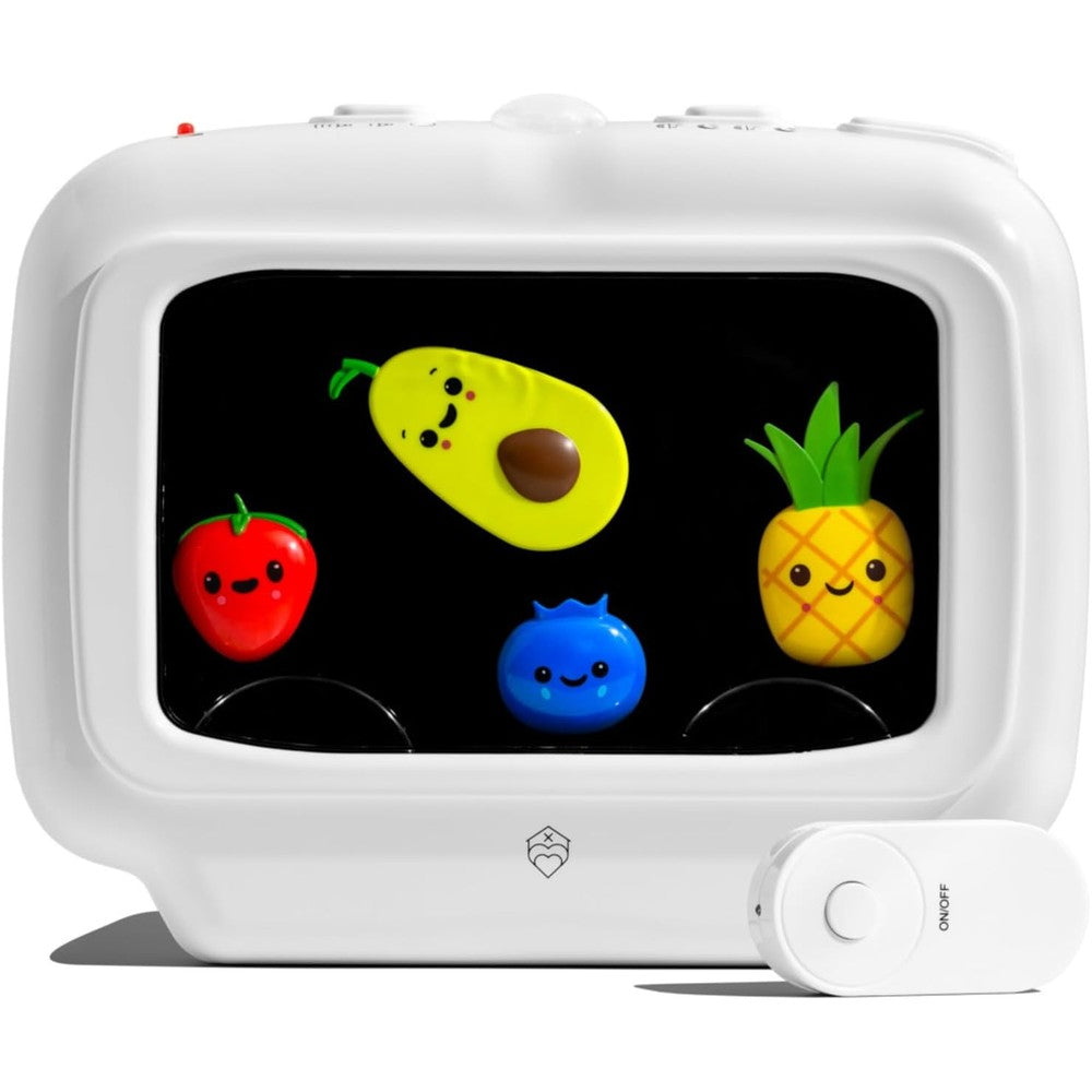 HousexHeart Dreams Baby Soother front view showing the white plastic crib sound machine and nightlight.