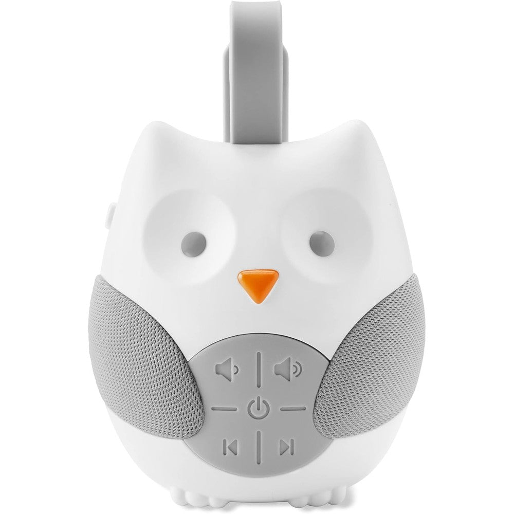 Skip Hop Stroll and Go Portable Baby Soother front view owl design white noise machine