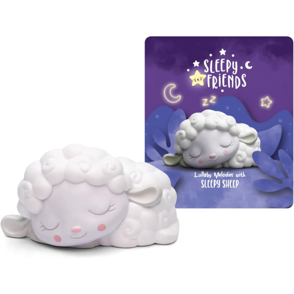 Tonies Sleepy Friends Sleepy Sheep audio character figure front view on white background