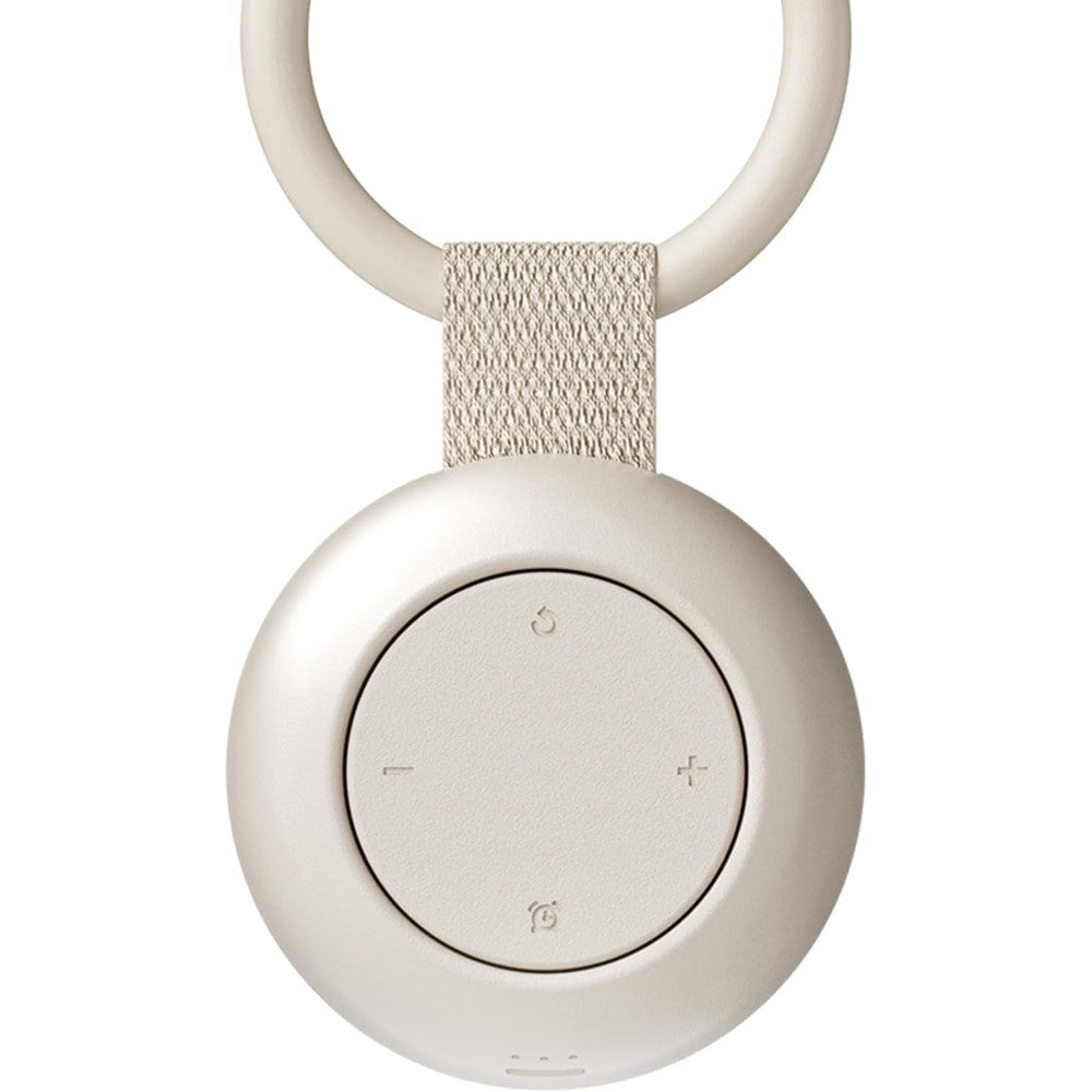 TKGOU Snowball portable sound machine for baby gray front view showing control buttons