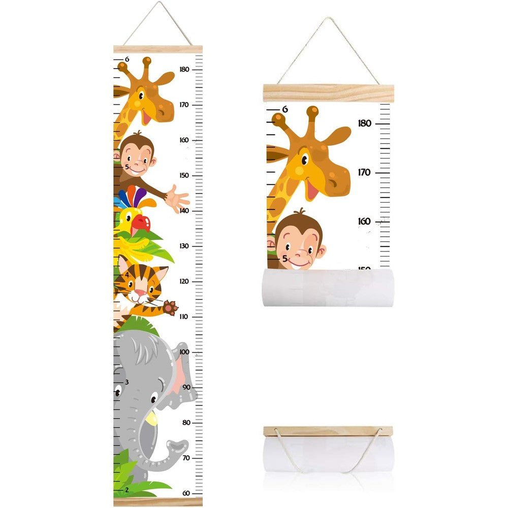 Lvpai Animals Growth Chart kids height ruler front view