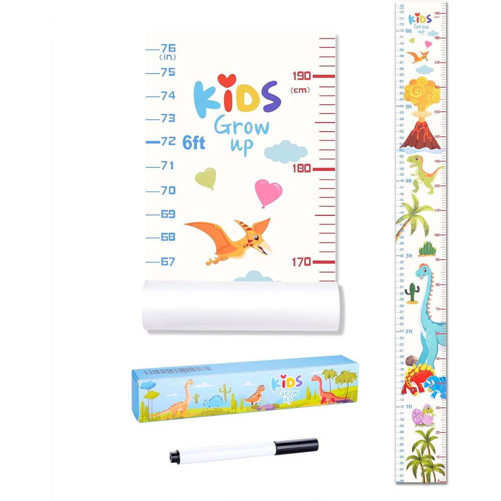 Eichzer baby height growth chart front view tracking height up to 76 inches.