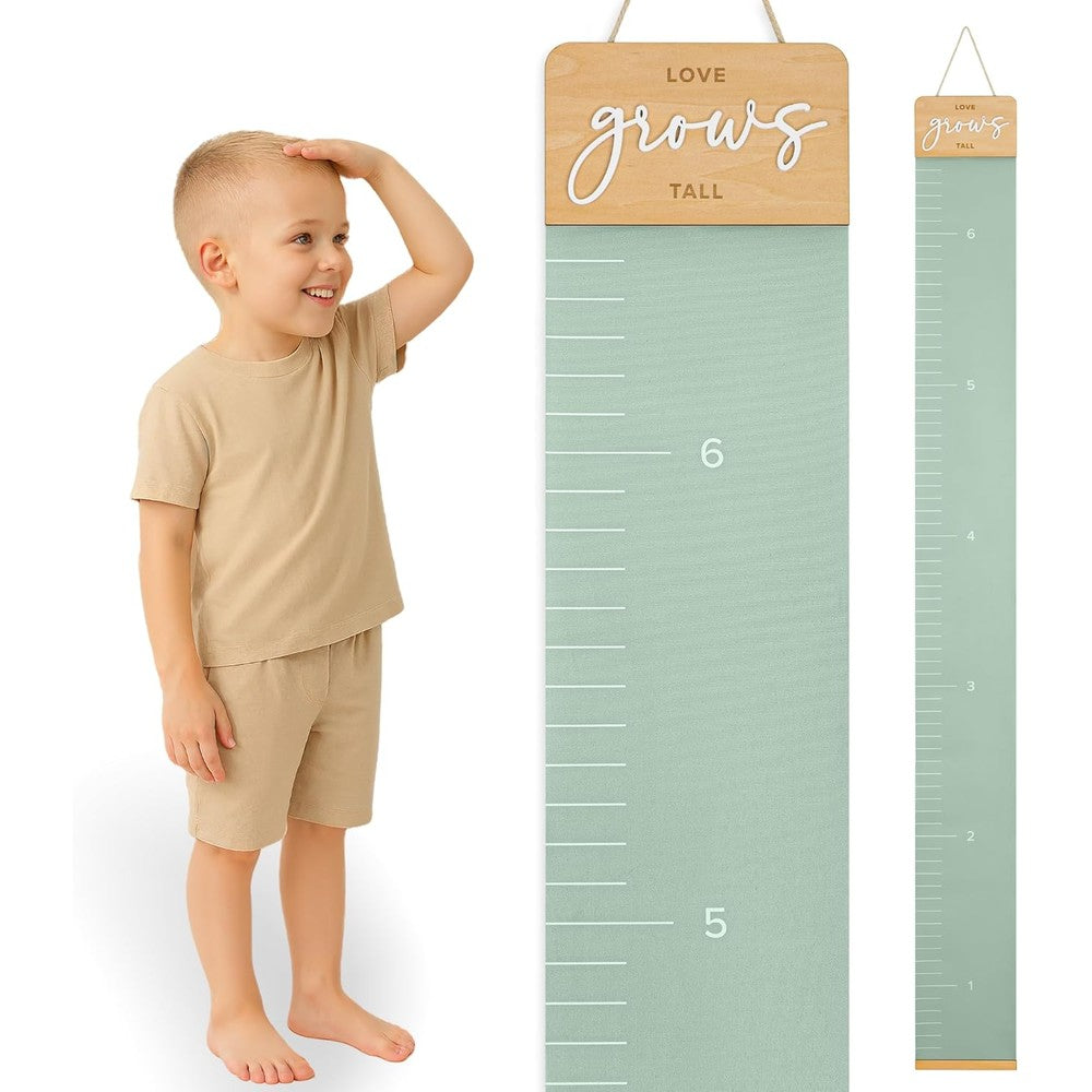 Pyarababy KIBAGA growth chart front view hanging on nursery wall