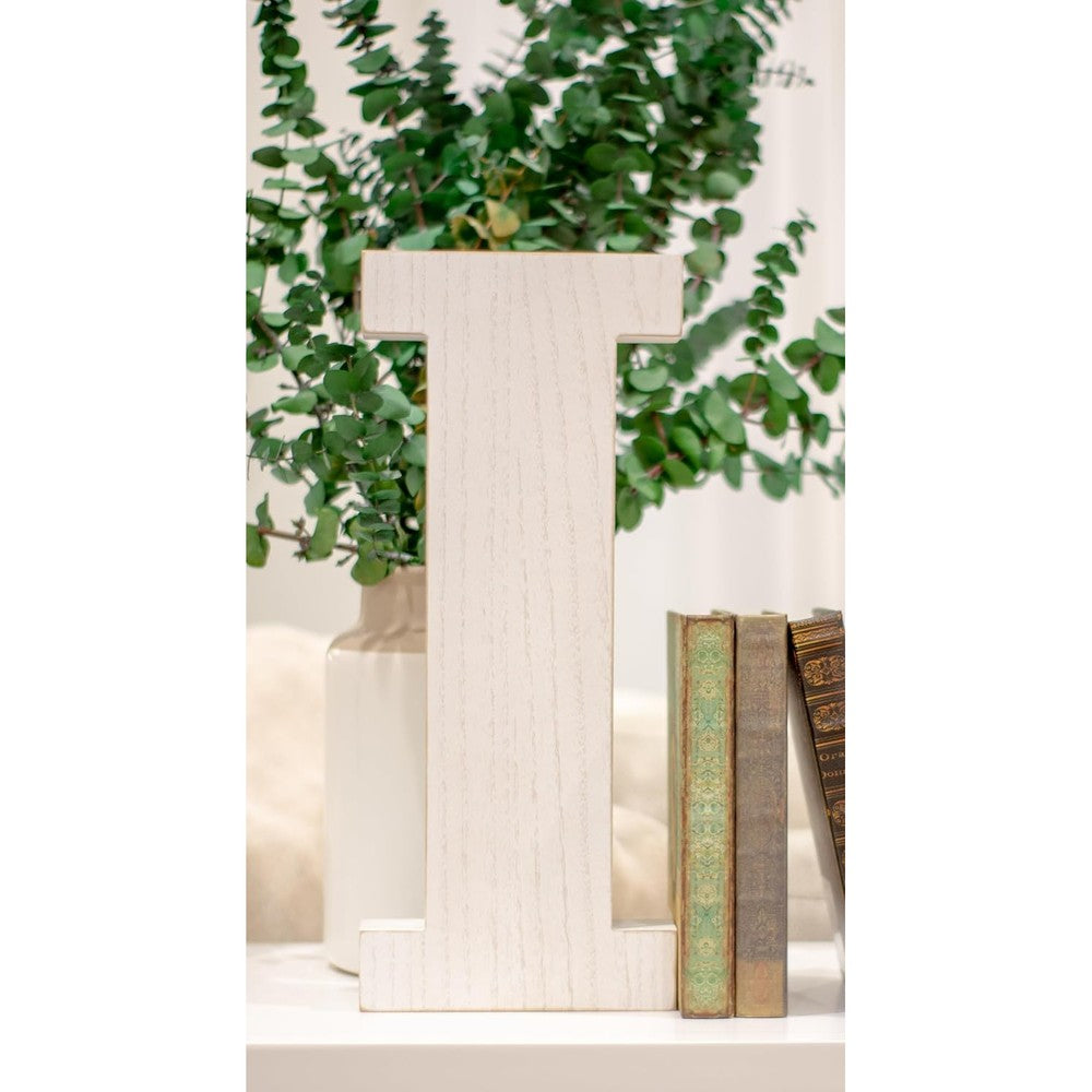 BarnwoodUSA rustic large wooden alphabet letters standing front view for fireplace mantel decor
