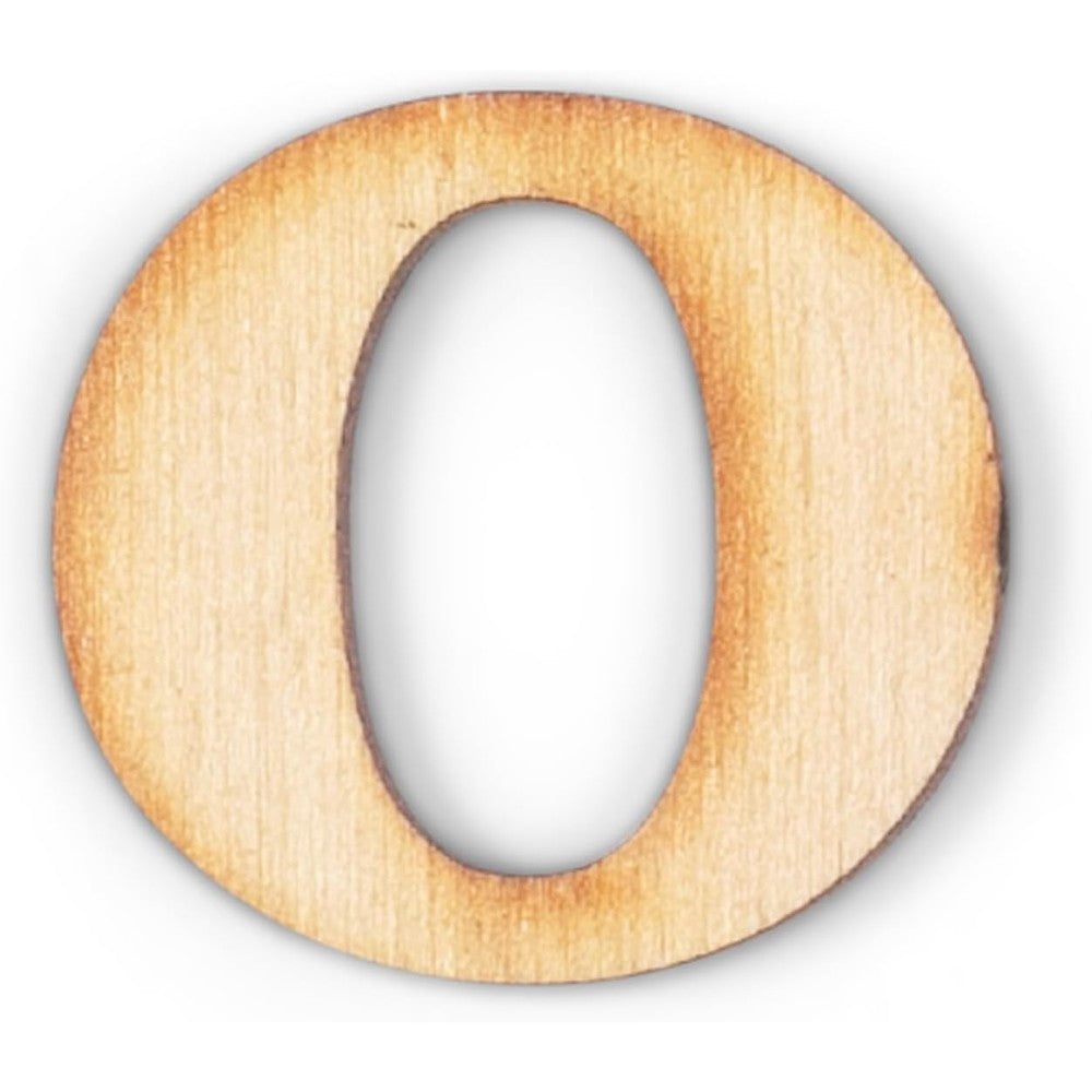 Letters Yard decorative wooden letter O front view for custom DIY wall signs