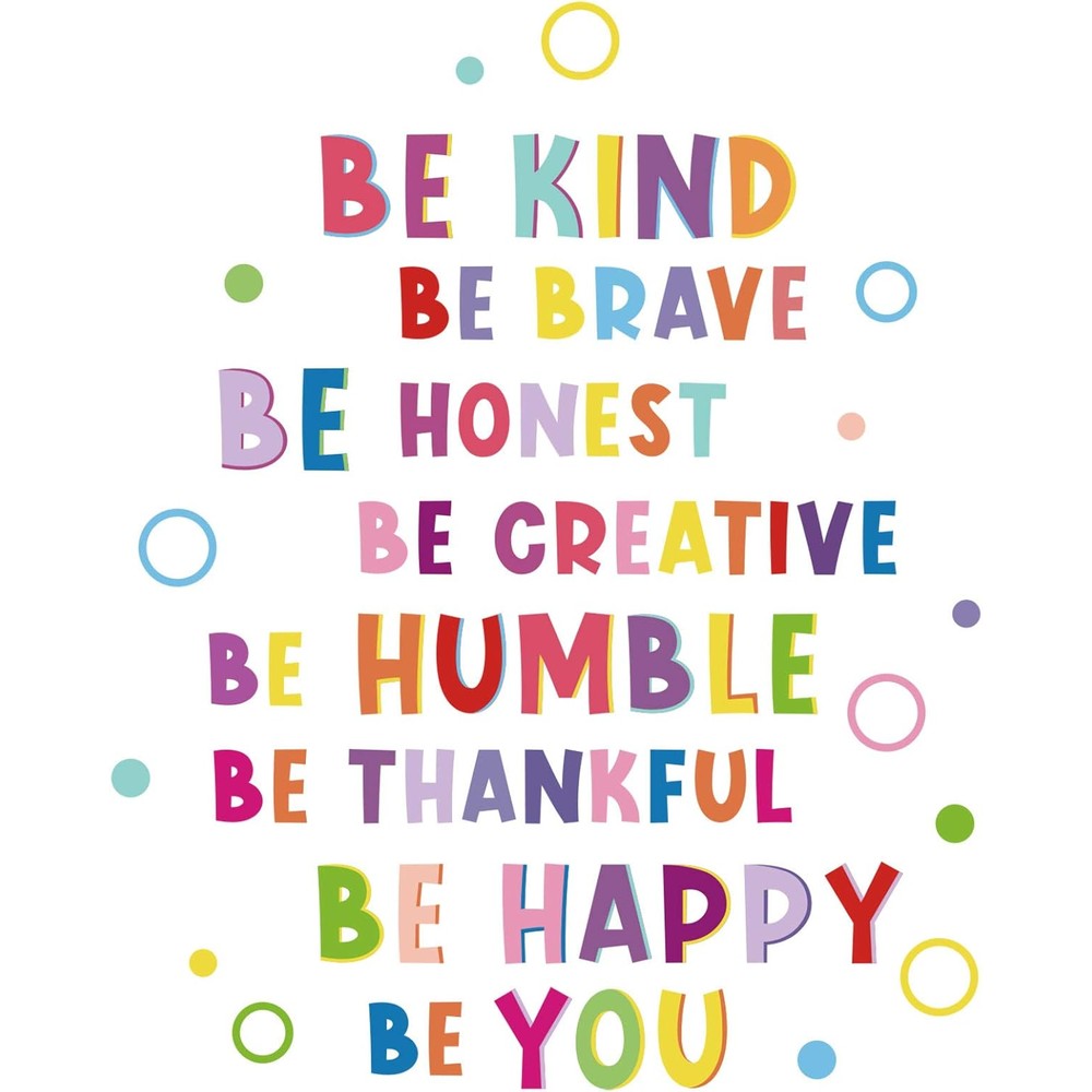 Mudder colorful inspirational wall decal pack front view