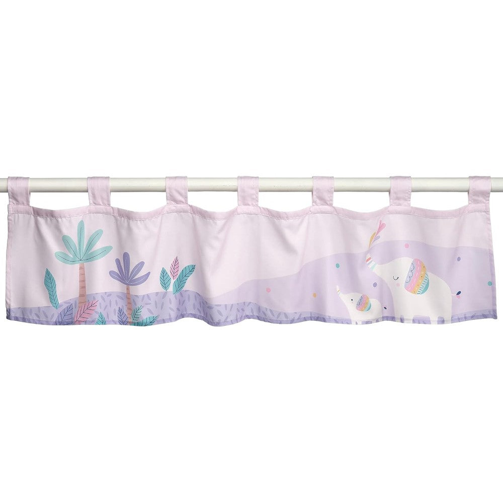 Bedtime Originals Elephant Dreams Nursery Window Valance front view