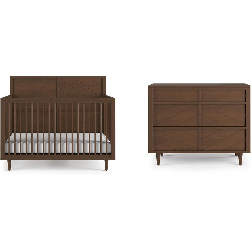 Child Craft Surrey Hill 4 in 1 convertible crib and dresser nursery set front view