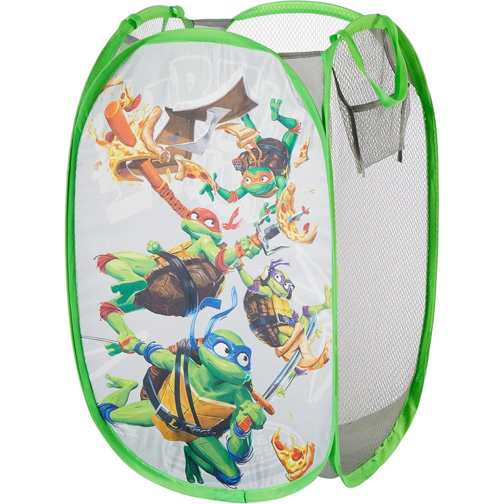 Idea Nuova Ninja Turtles Mutant Mayhem pop up hamper front view