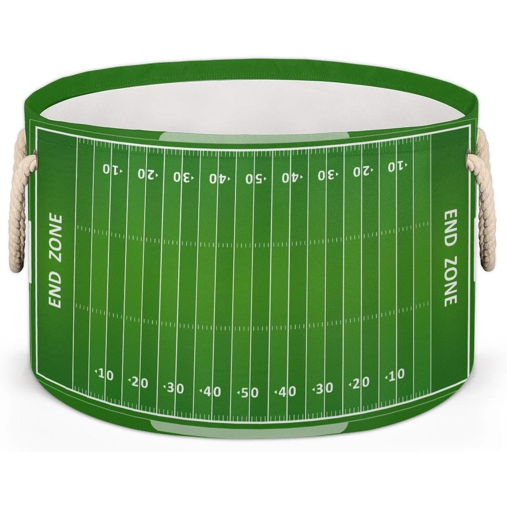 Pardick football field print storage basket front view