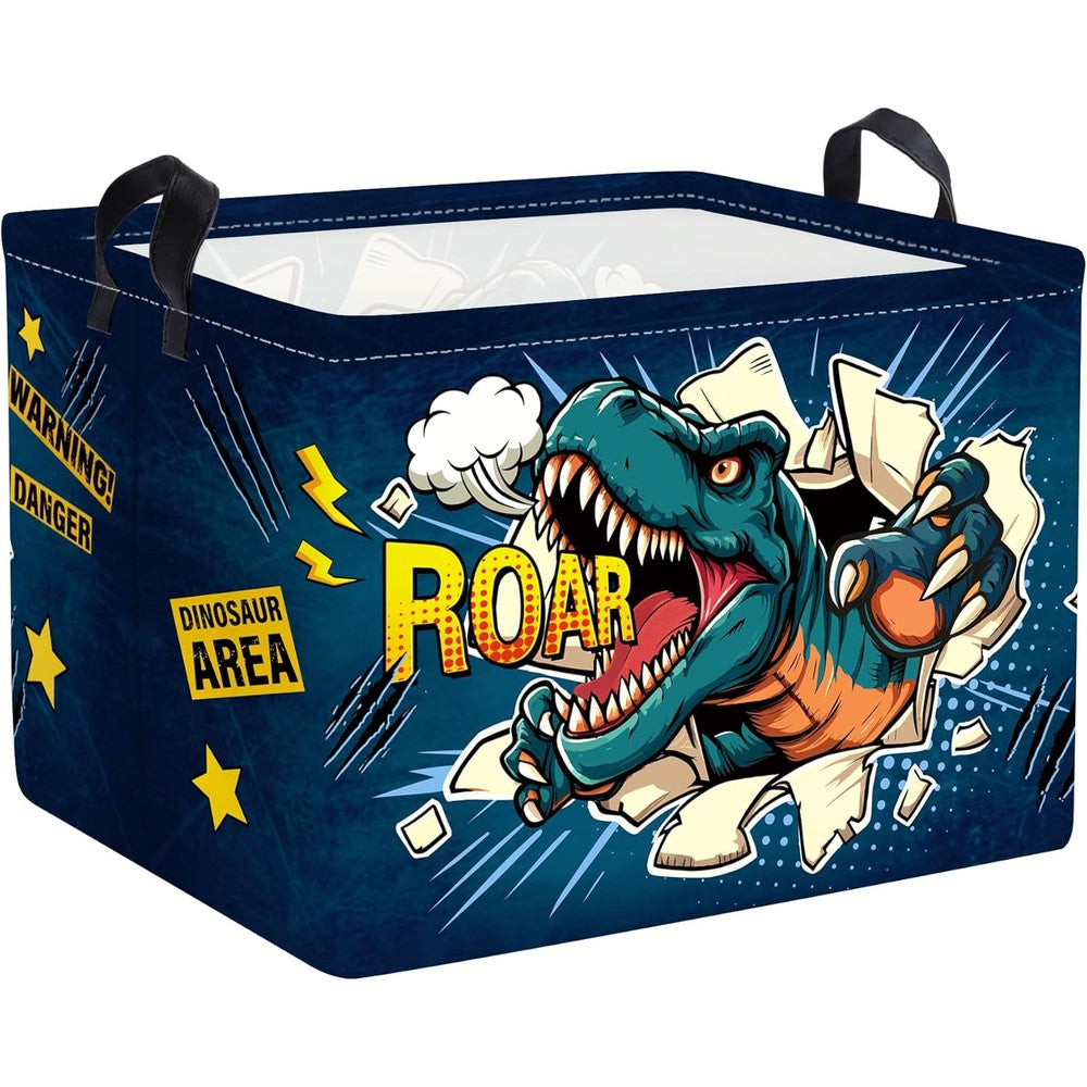Clastyle 3D dinosaur kid storage basket front view