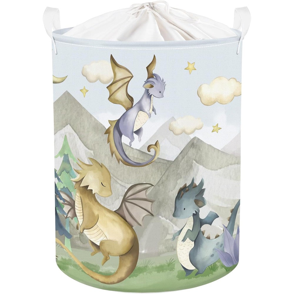 Clastyle 45L Dragon Nursery Hamper front view in childs room