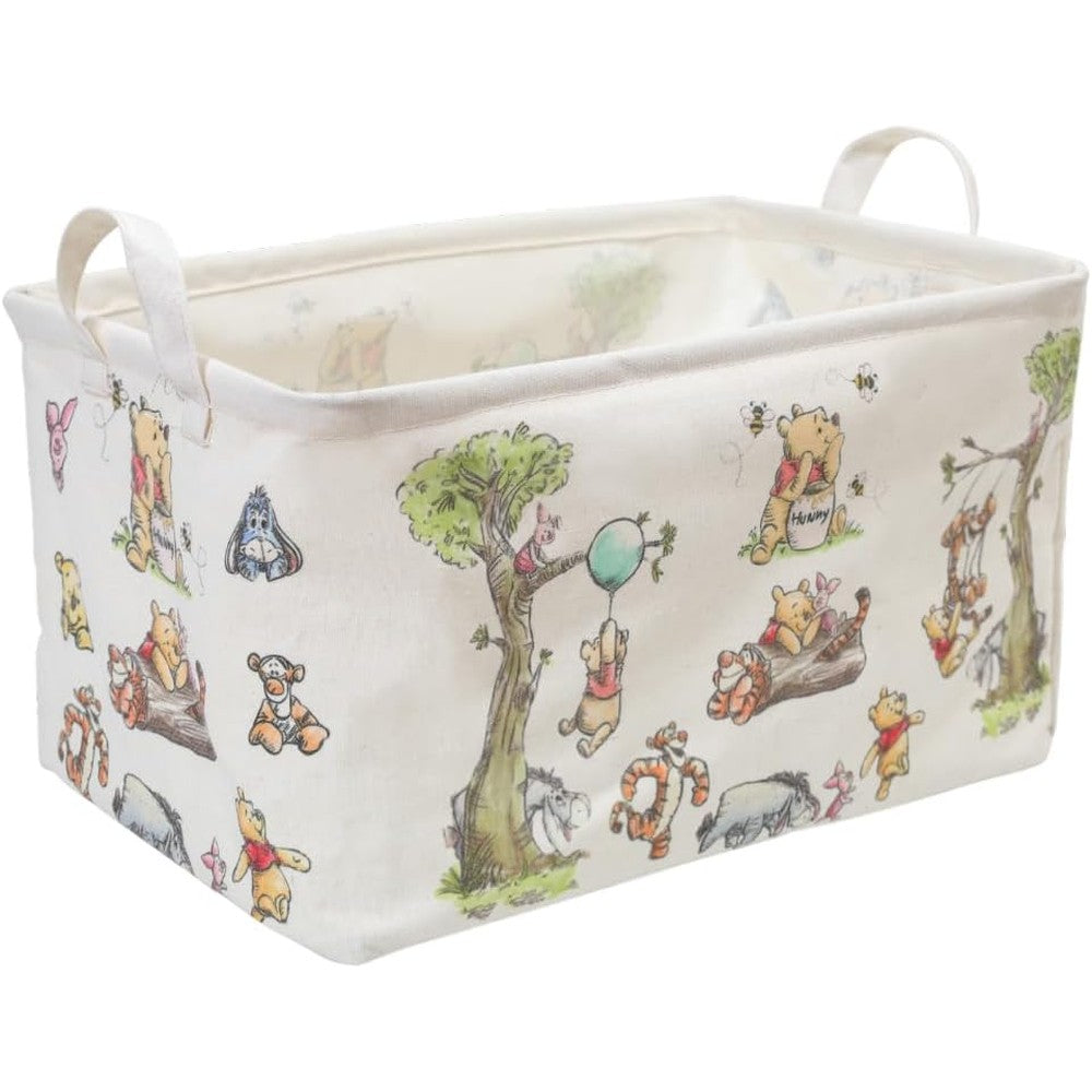 Coroder rectangle cute bear nursery storage basket front view