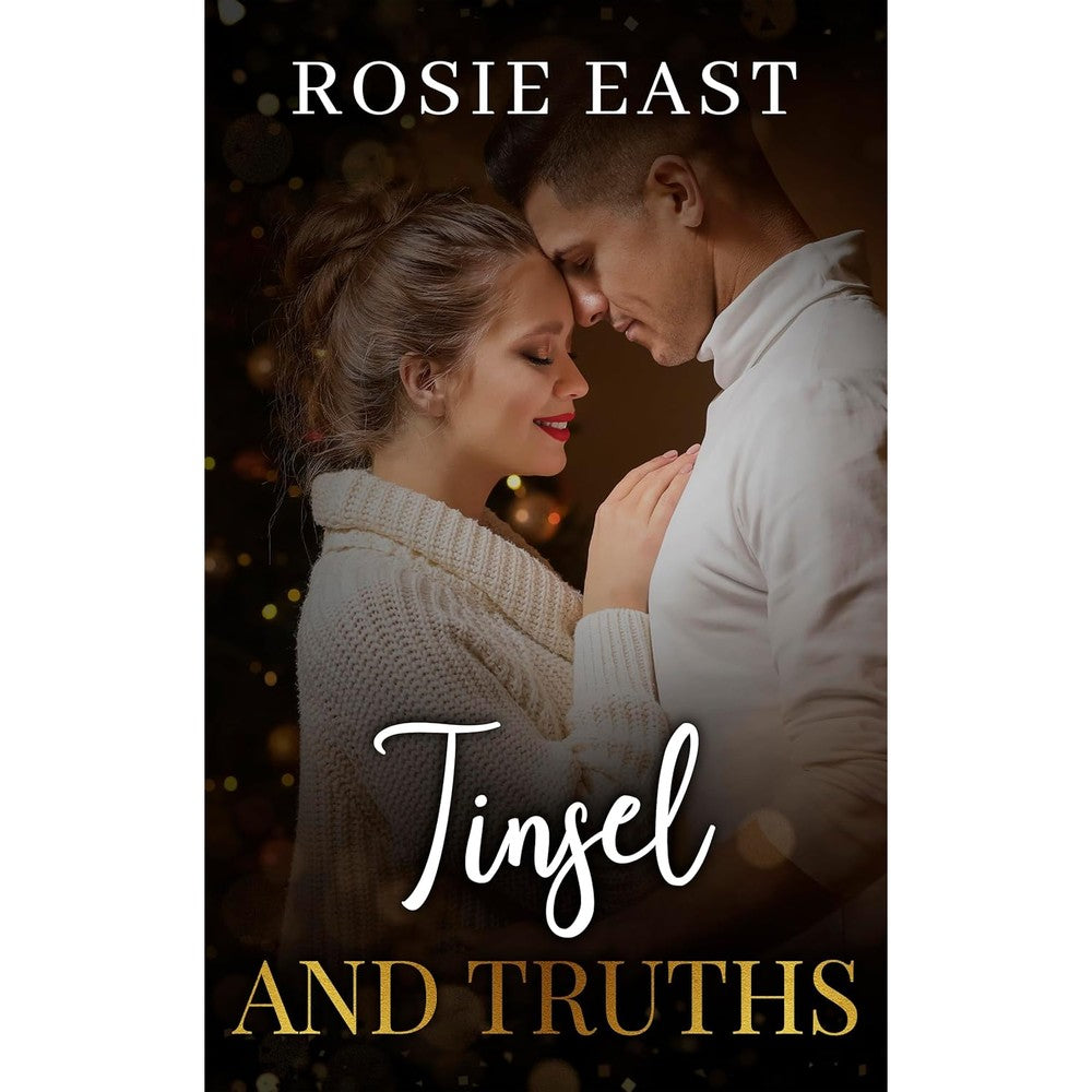 Rosie East Tinsel and Truths Kindle book cover front view holiday romance novel