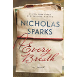 Nicholas Sparks Every Breath romance novel front cover.