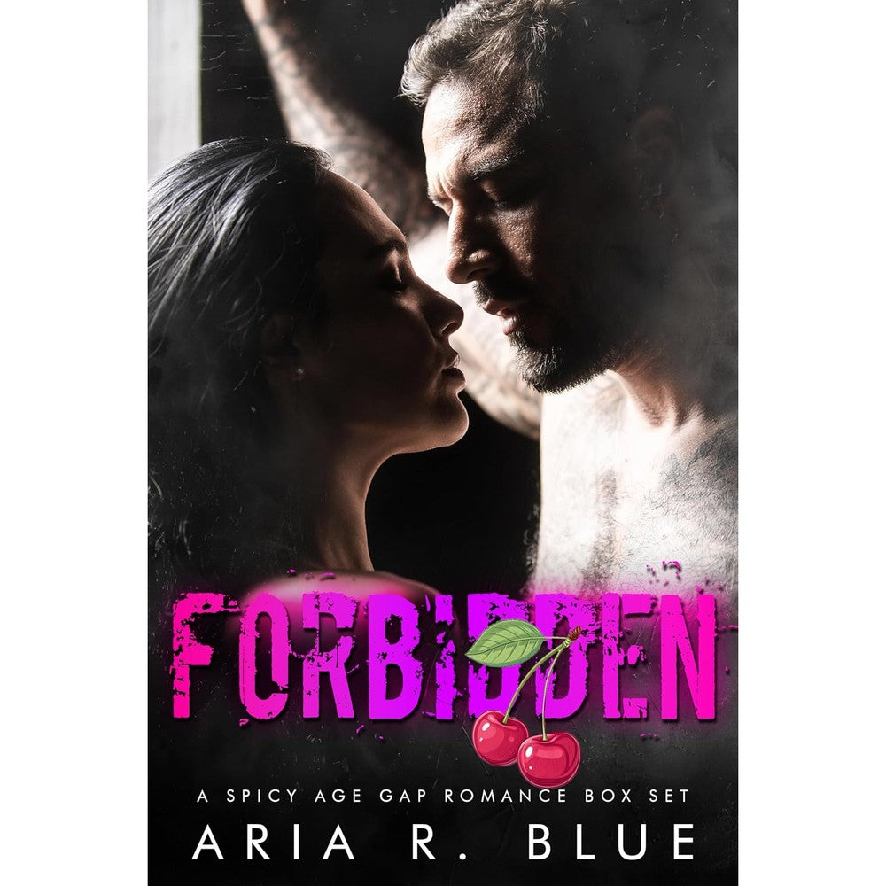 Aria R. Blue Forbidden A Spicy Age Gap Romance Box Set front view book cover art.