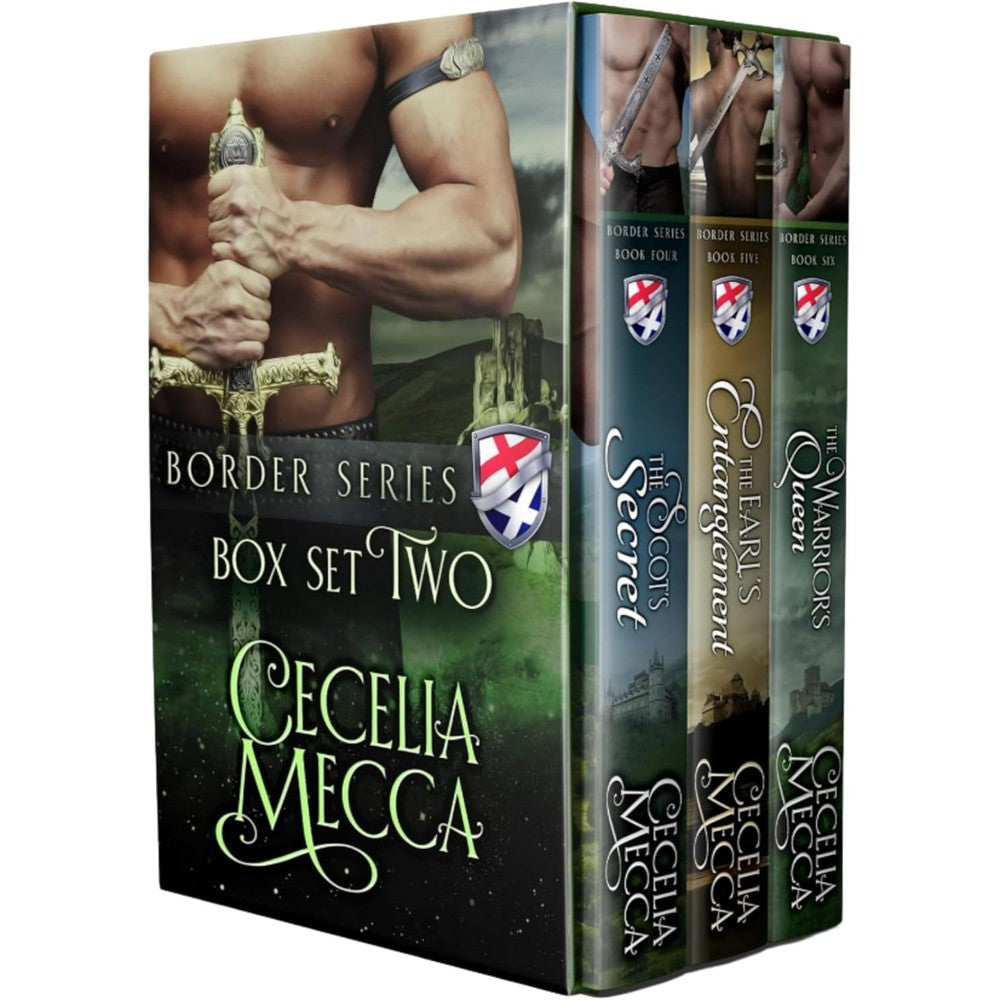 Cecelia Mecca Border Series Box Set Books 4 to 6 digital Kindle Edition front cover view featuring historical Scottish romance artwork.