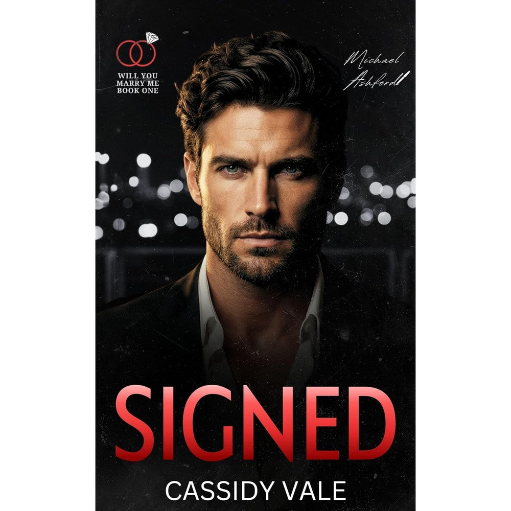 Cassidy Vale Signed Will You Marry Me Book One front cover art digital romance book.
