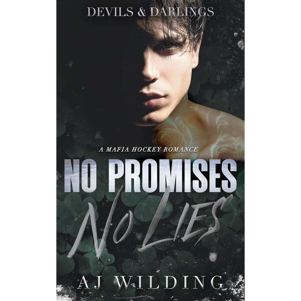 AJ Wilding No Promises No Lies Mafia Hockey Romance Book Cover