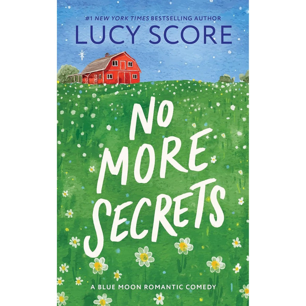 Lucy Score No More Secrets Blue Moon Book One paperback front cover view contemporary romance novel