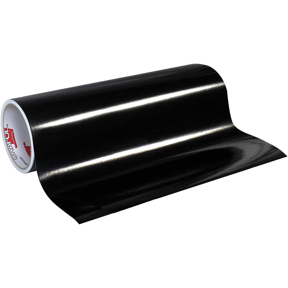 Oracal 651 Glossy Black Vinyl Roll 24 Inches By 10 Feet For Craft Cutters And Vinyl Sign Cutters - Image 1