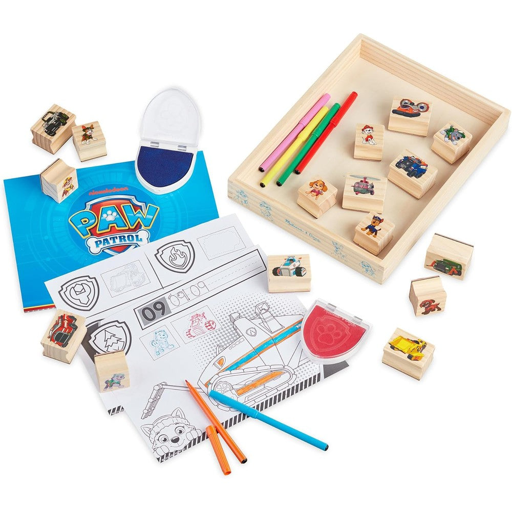 Melissa and Doug Paw Patrol wooden stamp set front view