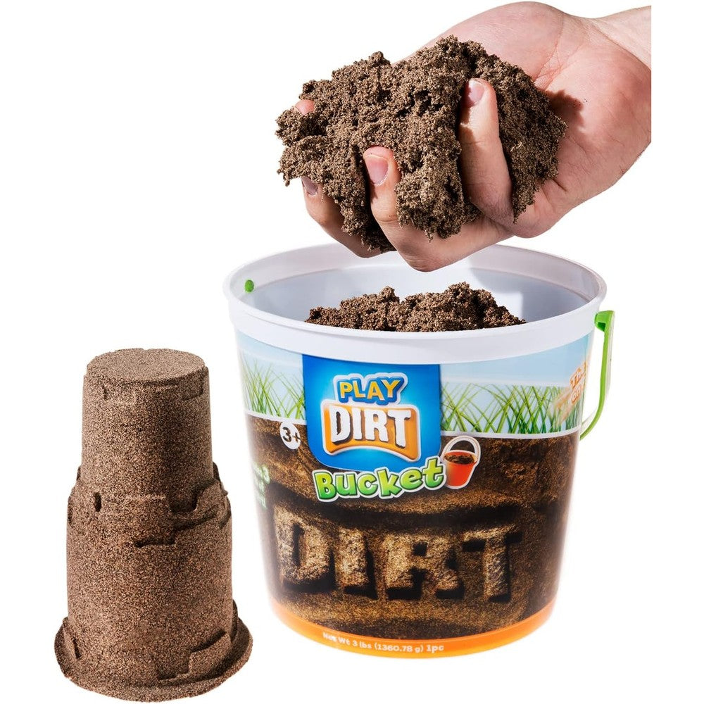 Play Visions Sands Alive Play Dirt Bucket front view showing packaging