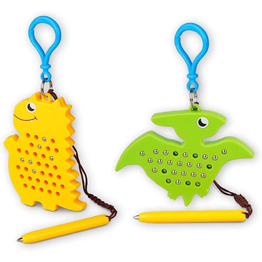 Svance magnetic drawing board yellow dinosaur front view