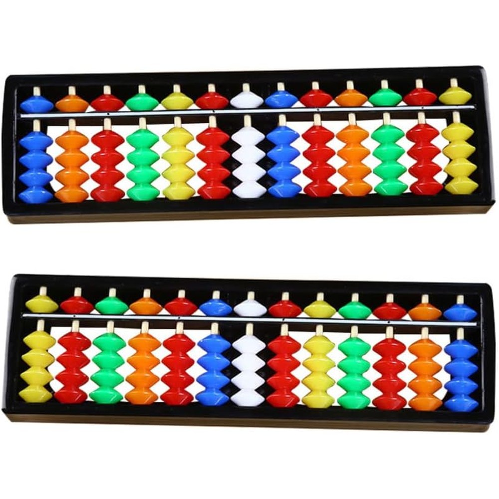 Toyandona 13 digits rod abacus front view educational math tool