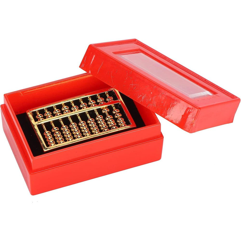 Hztyyier mini brass abacus front view on desk