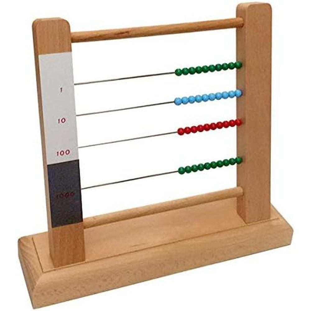 Elite Montessori Small Bead Frame front view educational toy for math learning.